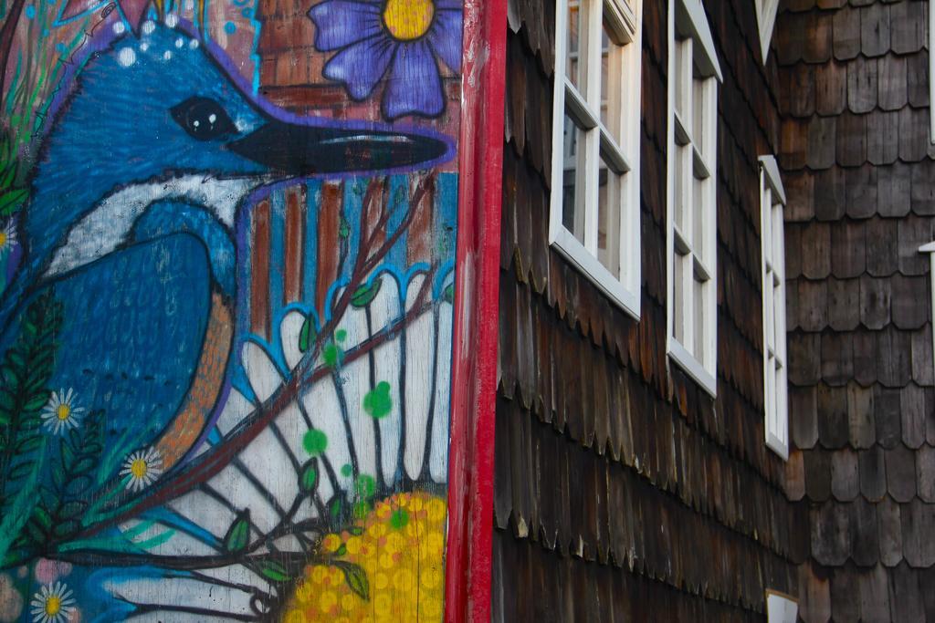 Palafito Hostel Chiloe Castro Bagian luar foto