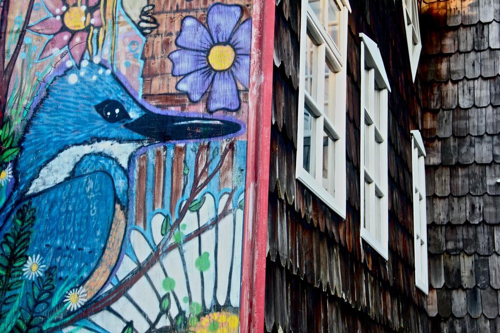 Palafito Hostel Chiloe Castro Bagian luar foto