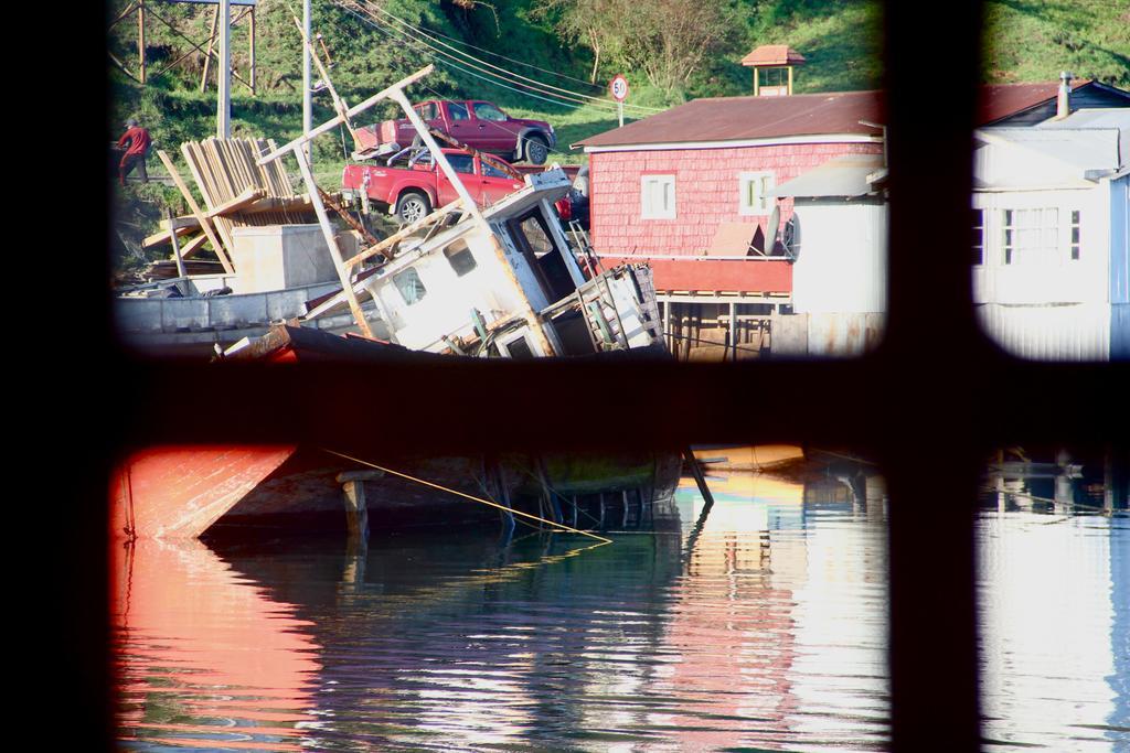 Palafito Hostel Chiloe Castro Bagian luar foto